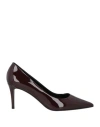 Lella Baldi Woman Pumps Chocolate Brown Size 11 Leather