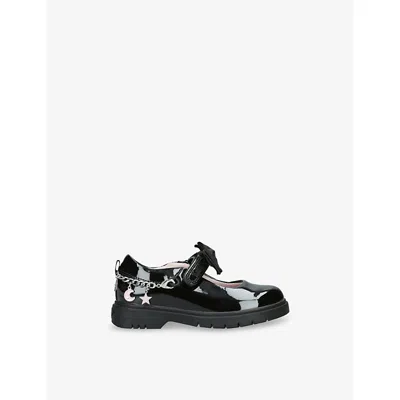 Lelli Kelly Black Kids' Amelia Patent-leather Shoes Eur 27 / 9 Uk