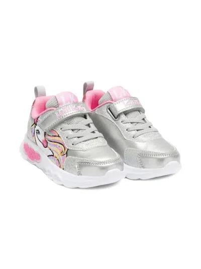 Lelli Kelly Kids' Christina Unicorn-embellished Sneakers In Silver