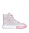 Lelli Kelly Embellished Cressida High-top Sneakers In Silver