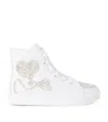 LELLI KELLY EMBROIDERED SHARON HIGH-TOP SNEAKERS