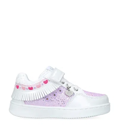 Lelli Kelly Kids' Glitter Frangetta Sneakers In Lilac