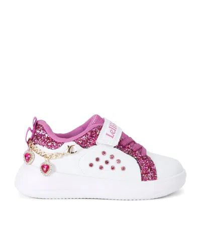Lelli Kelly Kids' Heart-charm Gioiello Sneakers In White