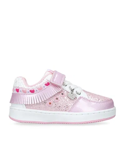 Lelli Kelly Kids' Heart-charm Sneakers In Pink