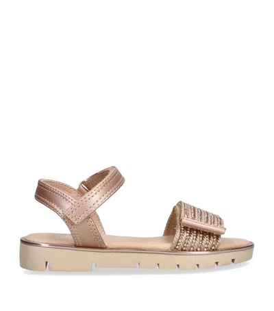 Lelli Kelly Kids' Metallic Martina Sandals In Nude