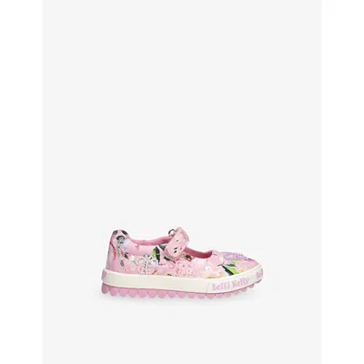 Lelli Kelly Kids' Ds' Serena Embellished Canvas Shoe In Pink