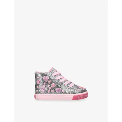 LELLI KELLY DS' DAFNE EMBELLISHED CANVAS MID-TOP TRAINE