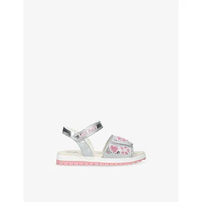 Lelli Kelly Kids' Ds' Cressida Embroidered Sandals Silver Eur 33 / 1 Uk