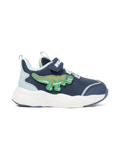 Lelli Kelly Kids' T-rex Appliqué Sneakers In Blue