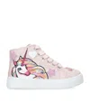 LELLI KELLY UNICORN RAINBOW HIGH-TOP SNEAKERS