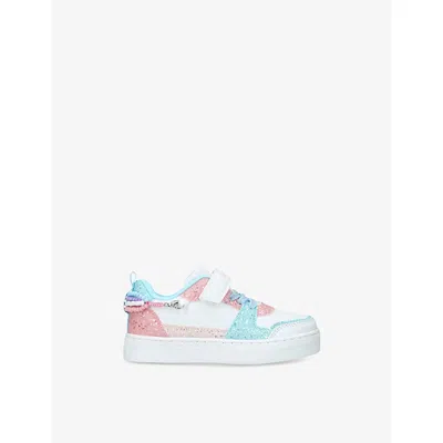 LELLI KELLY DS' GIOIELLO GLITTER-EMBELLISHED WOVEN LOW-TOP TRAINERS
