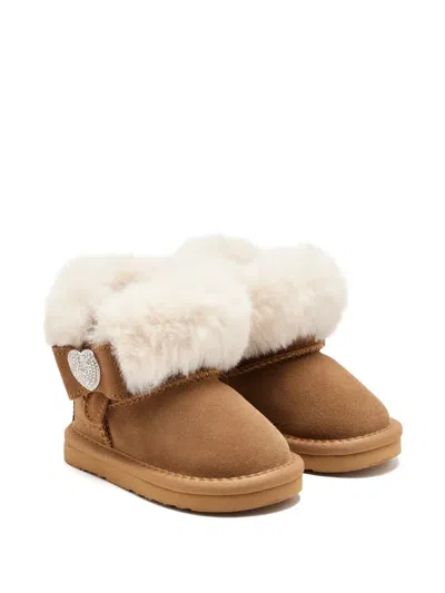Lelli Kelly Kids' Zoey Heart-embellished Boots In Brown