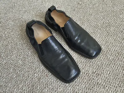 Pre-owned Lemaire - Soft Leather Loafers Black (no Box)