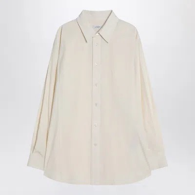 Lemaire Men's Cream Cotton Shirt