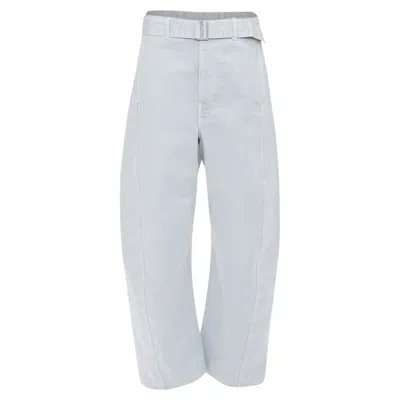 Pre-owned Lemaire 2025 Blue High Waist Belt Balloon Pants