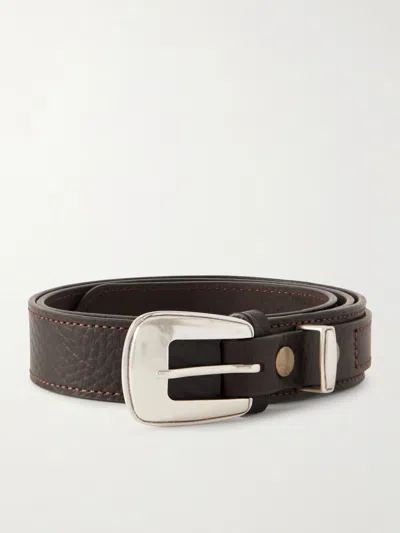 Lemaire 3cm Full-grain Leather Belt In Brown