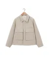 Lemaire 3d Pocket Jacket In Nude