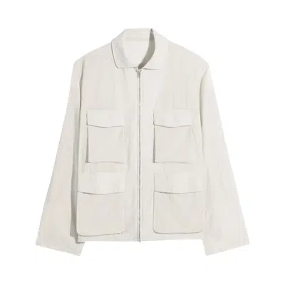 Pre-owned Lemaire 3d Pocket Jacket 'plaster' | Cream | Men's Size 50 In White