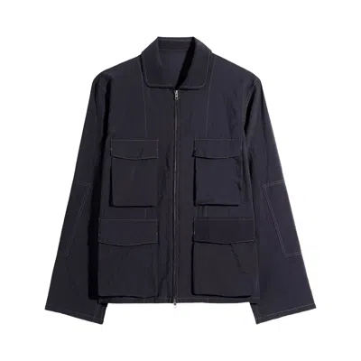 Pre-owned Lemaire 3d Pocket Jacket 'squid Ink' | Black | Men's Size 48