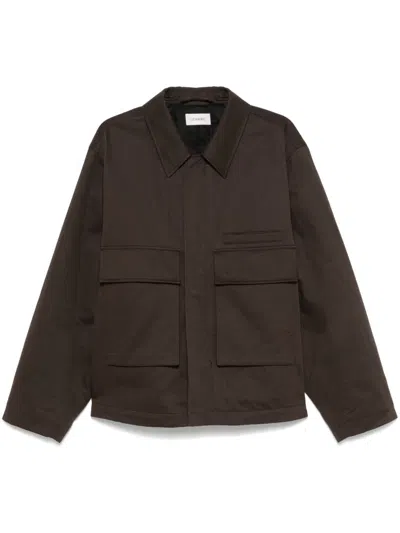 Lemaire 3d-pockets Jacket In Brown