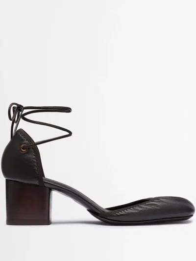 Lemaire Brown Micro Ballerina 55 Heels