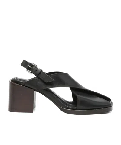 LEMAIRE 65MM LEATHER SANDALS