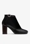 Lemaire 80 Cut-out Ankle Boots In Black