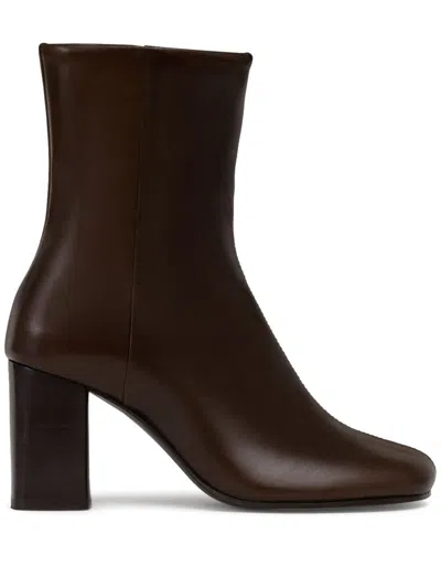 Lemaire Brown Anatomic 80mm Heel Boots In Black