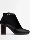 Lemaire 80mm Almond Toe Ankle Boots In Black