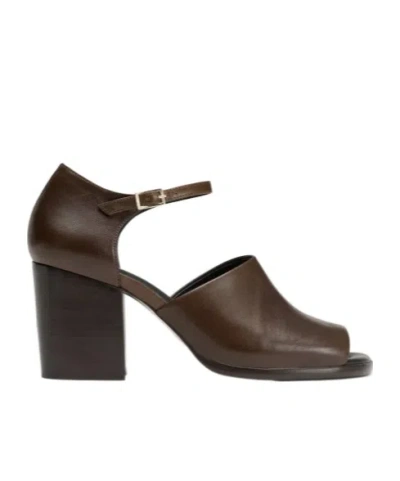 LEMAIRE 80MM OPEN-TOE BLOCK-HEEL SANDALS