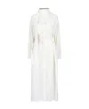 Lemaire A Lace-up Dress With A Vertical Collar In White