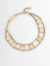 Lemaire Abacus Square Bead Bracelet In Gold