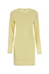 Lemaire Crew Neck Cotton Dress With Long Sleeves