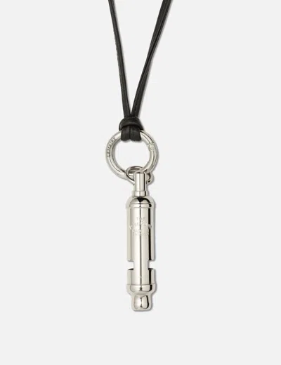 Lemaire Acme Whistle Necklace In Metallic