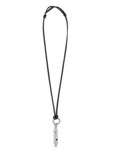 Lemaire Acme Whistle Necklace In Silver