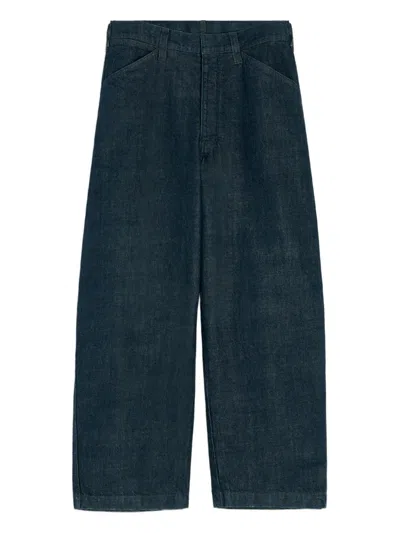 Lemaire Adjustable-strap Jeans In Blue