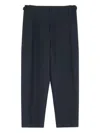 Lemaire Adjustable-waist Trousers In Black