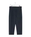 Lemaire Adjustable-waist Trousers In Blue