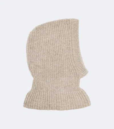 Lemaire Alpaca And Yak Balaclava In Neutral