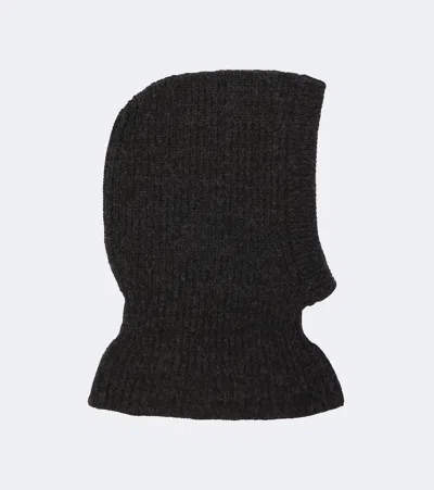 Lemaire Alpaca And Yak Balaclava In Black