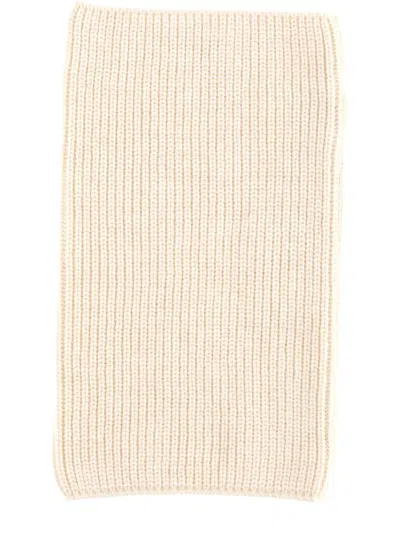 Lemaire Alpaca Wool Blend Snood Scarf In White
