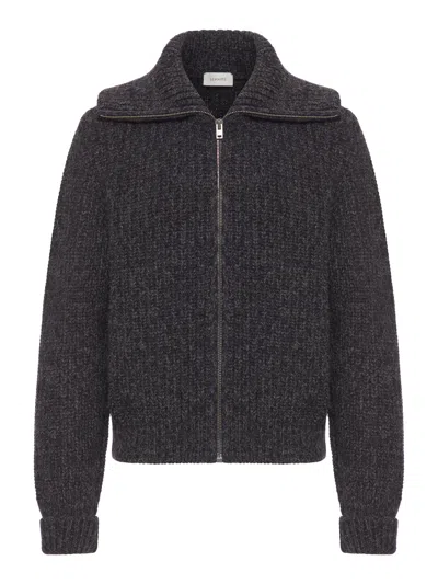 LEMAIRE ALPACA ZIP-UP CARDIGAN