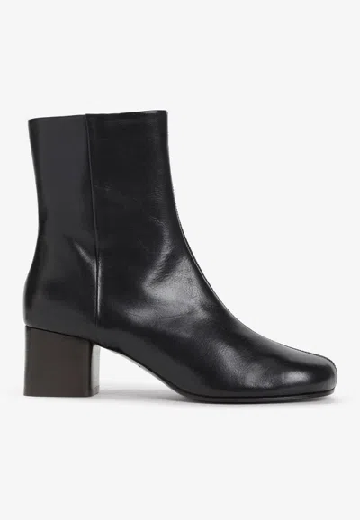 Lemaire Anatomic 55 Ankle Boots In Black
