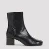 Lemaire Ankle Boots With Polished Calf Leather In Black
