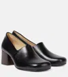 Lemaire Anatomic Pump 55 Leather Loafer Pumps In Black