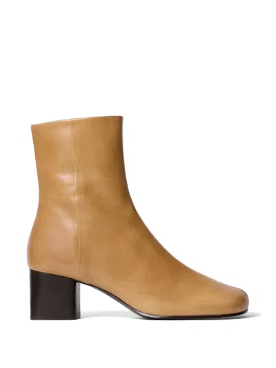 Lemaire Anatomic Side-zip Boots In Neutral