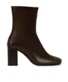 Lemaire Brown Anatomic 80mm Heel Boots In Black