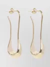 Lemaire Pale Gold Short Drop Earrings