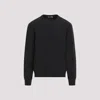 Lemaire Black Crew Neck Pullover In Grey