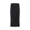 Lemaire Midi Skirt With Self-tie Belt In Black